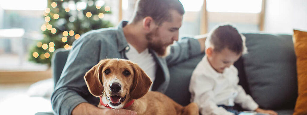 Familie mit Hund